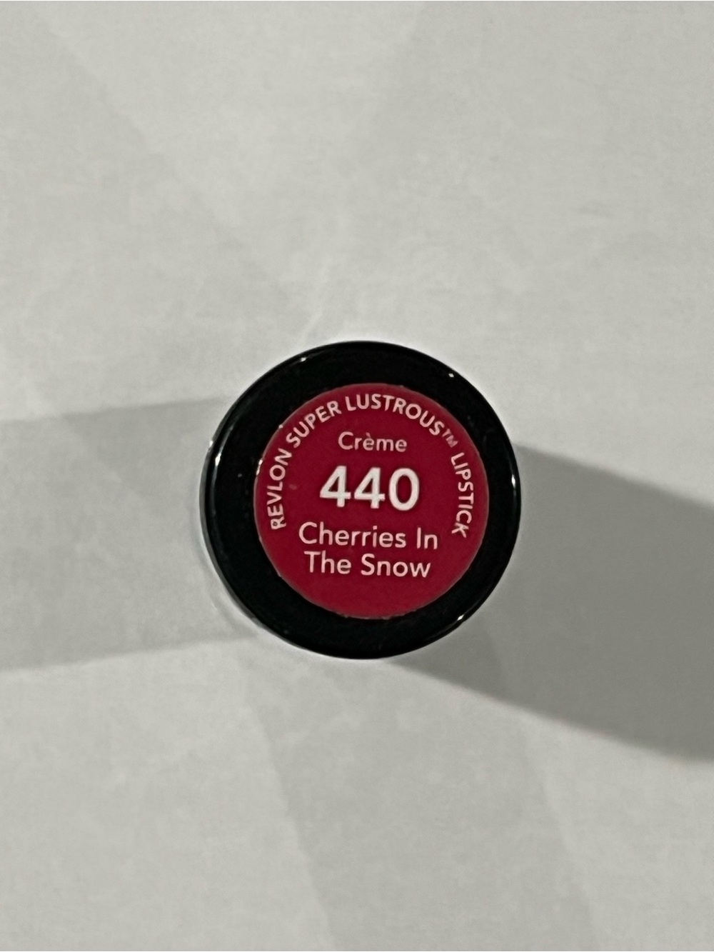 Deep Red Lipstick Bullet Revlon not used 440 cherries in The Snow